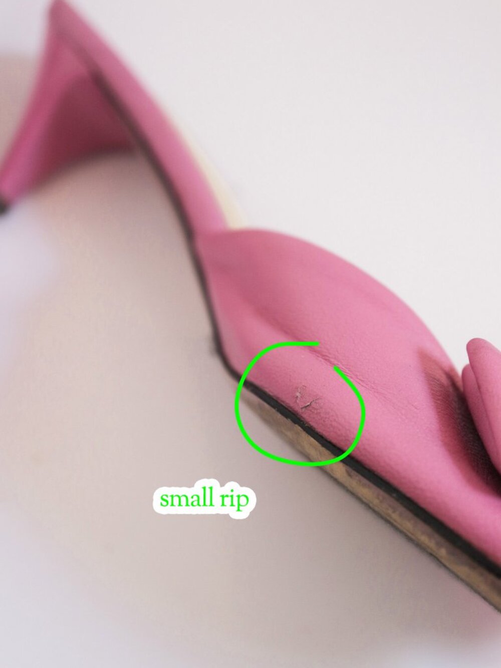 Medium Pink Faux Leather Bowknot Kitten Heels, Simple Solid, Spring Summer - Picture 10 of 13